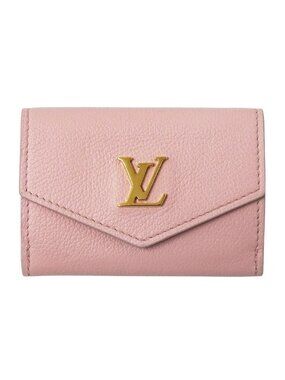 Louis Vuitton Wallet Trifold Portefeuille Lock Mini Taurillon Leather Pastel